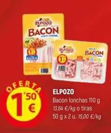 Oferta de Elpozo - Bacon Lonchas por 1,5€ en Coviran