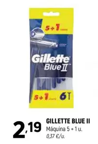 Oferta de Gillette Blue II - Maquina 5+1 por 2,19€ en Coviran