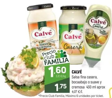 Oferta de Calvé - Salsa Fina Casera por 1,75€ en Coviran