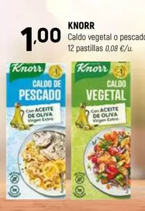 Oferta de Knorr - Caldo Vegetal O Pescado por 1€ en Coviran