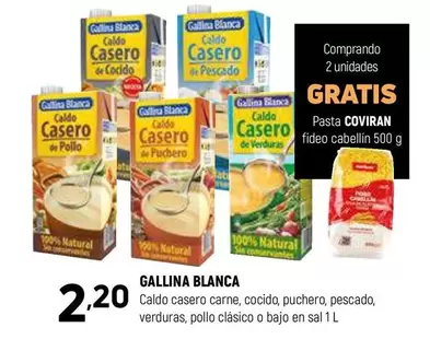 Oferta de Gallina Blanca - Caldo Casero Carne por 2,2€ en Coviran