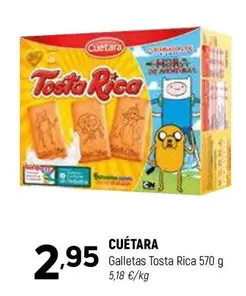 Oferta de Cuétara - Galletas Tosta Rica por 2,95€ en Coviran