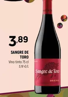 Oferta de Sangre De Toro - Vino Tinto por 3,89€ en Coviran