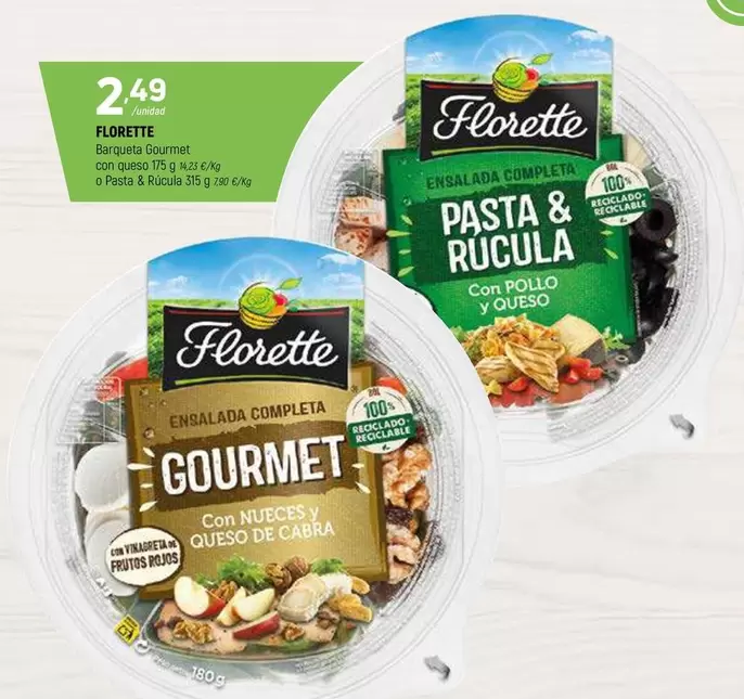 Oferta de Florette - Barquette Con Caldaia In Oliva por 2,49€ en Coviran