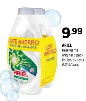 Oferta de Ariel - Detergente Original Bipack Liquido 23 Dosis por 9,99€ en Coviran