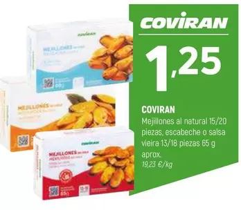 Oferta de Coviran - Mejillones Al Natural por 1,25€ en Coviran