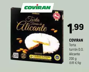 Oferta de Coviran - Torta Turron D.o. Alicante por 1,99€ en Coviran