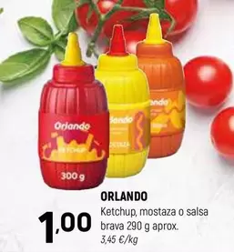 Oferta de Orlando - Ketchup, Mostaza O Salsa Brava por 1€ en Coviran