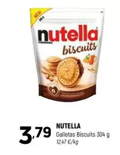 Oferta de Nutella - Galletas Biscuits por 3,79€ en Coviran