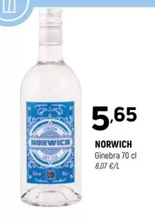 Oferta de Norwich - Ginebra por 5,65€ en Coviran