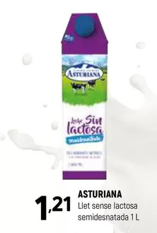 Oferta de La Asturiana - Llet Sense Lactosa Semidesnatada por 1,21€ en Coviran