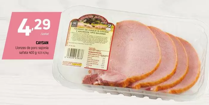 Oferta de Caysan - Lumos De Porc Salmón por 4,29€ en Coviran