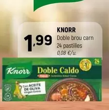 Oferta de Knorr - Doble Brou Carn por 1,99€ en Coviran