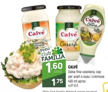 Oferta de Calvé - Salsa Fina Casolana por 1,75€ en Coviran