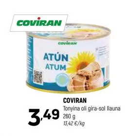 Oferta de Coviran - Tonyina Oli Gira-sol Llauna por 3,49€ en Coviran