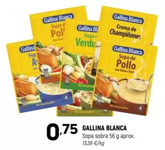 Oferta de Gallina Blanca - Sopa Sobre por 0,75€ en Coviran