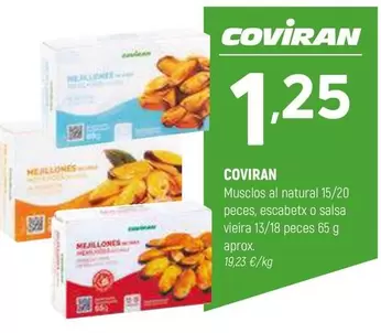 Oferta de Coviran - Musclos Al Natural por 1,25€ en Coviran