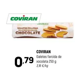 Oferta de Coviran - Galetes Farcida De Xocolata por 0,79€ en Coviran