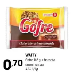 Oferta de Waffy - Gofres + Bosseta Crema Cacau por 0,7€ en Coviran