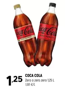 Oferta de Coca-Cola - Zero O Zero por 1,25€ en Coviran