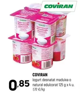 Oferta de Coviran - Logurt Desnatat Maduixa O Natural Edulcorat por 0,85€ en Coviran