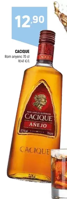 Oferta de Cacique - Ron Anviero por 12,9€ en Coviran