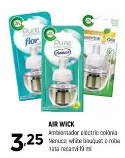 Oferta de Air Wick - Ambientador Electric Colonia Nenuco por 3,25€ en Coviran