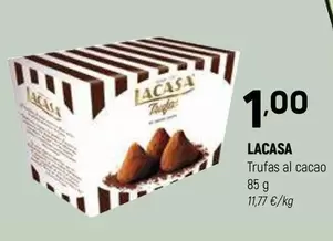 Oferta de Lacasa - Trufas Al Cacao por 1€ en Coviran