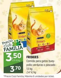 Oferta de Purina - Friskies Comida Para Gao Buye-ollo-verduras O Pescado por 3,7€ en Coviran