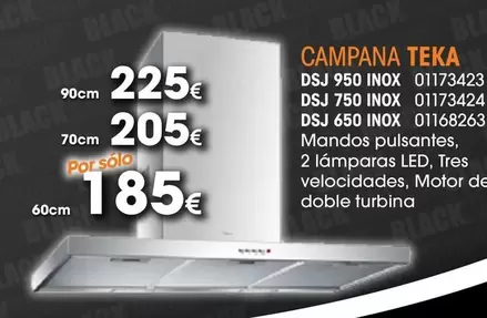 Oferta de Campana Dsj 550 Inox por 185€ en Master Cadena