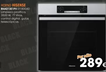 Oferta de Hisense - Horno B642 81ETP 01183040 por 289€ en Master Cadena