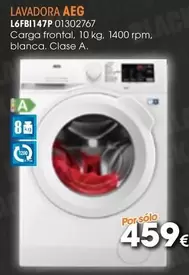 Oferta de AEG - Lavadora L6fb11479 01302767 por 459€ en Master Cadena