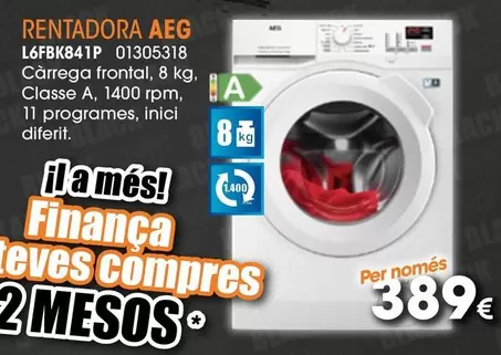 Oferta de AEG - Rentadora por 389€ en Master Cadena