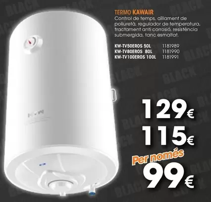 Oferta de Control - Termo por 99€ en Master Cadena