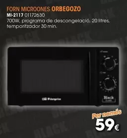 Oferta de Orbegozo - Forn Microones por 59€ en Master Cadena