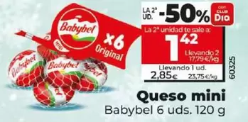 Oferta de Babybel - Queso Mini por 2,85€ en Dia