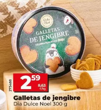 Oferta de Dia Dulce Noel - Galletas De Jengibre por 2,59€ en Dia