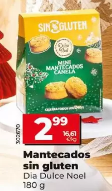 Oferta de Dia Dulce Noel - Mantecados Sin Gluten por 2,99€ en Dia