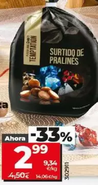 Oferta de Dia Temptation - Surtido De Pralines por 2,99€ en Dia