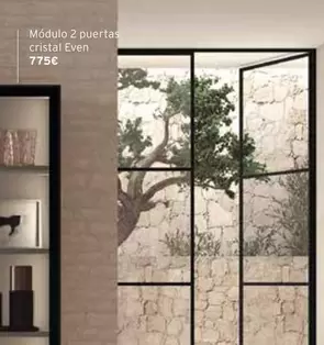 Oferta de Modulo 2 Puertas Cristal Even por 775€ en Kibuc