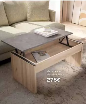 Oferta de Mesa De Centro Elevable Atnos por 278€ en Kibuc