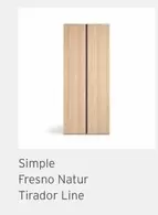 Oferta de Simple Fresno Natur Tirador Line en Kibuc