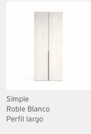 Oferta de Simple Roble Blanco Perfil Largo en Kibuc