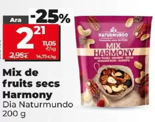 Oferta de Dia Naturmundo - Mix De Frutos Secos Harmony por 2,21€ en Dia