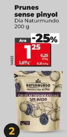 Oferta de Dia Naturmundo - Ciruelas Sin Hueso por 1,25€ en Dia