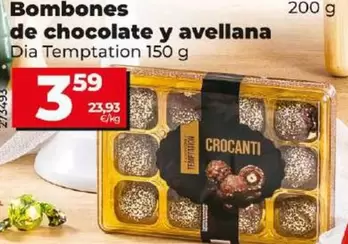 Oferta de Dia Temptation - Bombones De Chocolate Y Avellana por 3,59€ en Dia