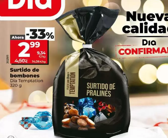 Oferta de Dia Temptation - Surtido De Bombones por 2,99€ en Dia