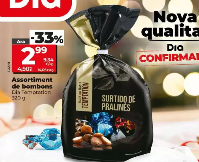 Oferta de Dia Temptation - Surtido De Bombones por 2,99€ en Dia