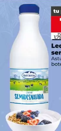 Oferta de Asturiana - Leche Semidesnatada por 1,68€ en Dia