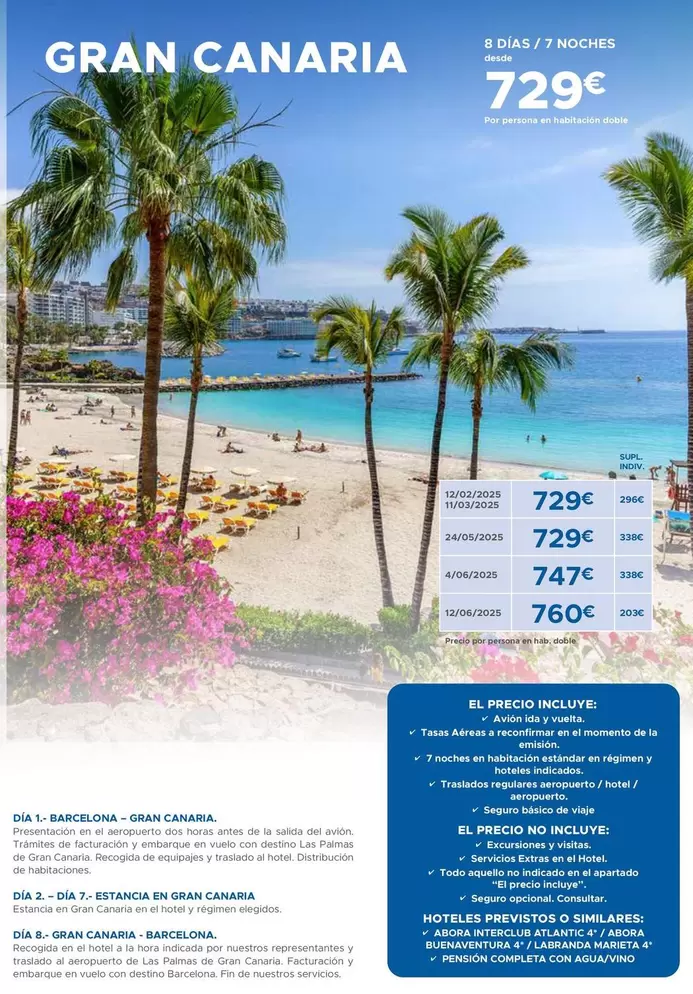 Oferta de Gran Canaria  por 729€ en Halcón Viajes